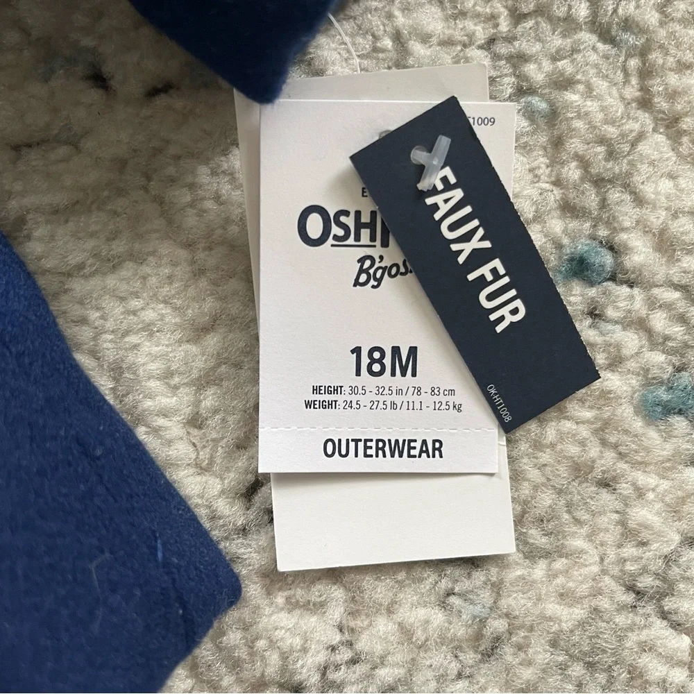 NWT 18m Osh Kosh B’Gosh Navy Coat
